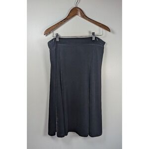 Vtg Quacker Factory Velvet Midi Skirt Size Large Whimsigoth Witchy Goth Pull On